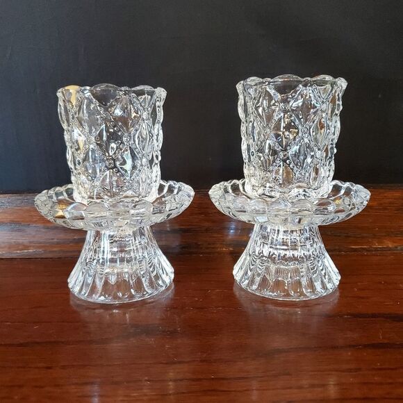 Vintage Party Light Decorative Glass Candle Holders - Picture 1 of 6